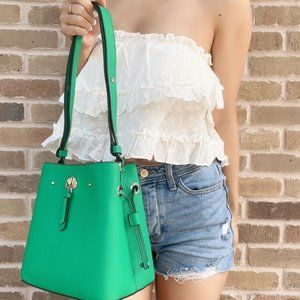 NWT Kate Spade Leather Small Bucket Shoulder Bag